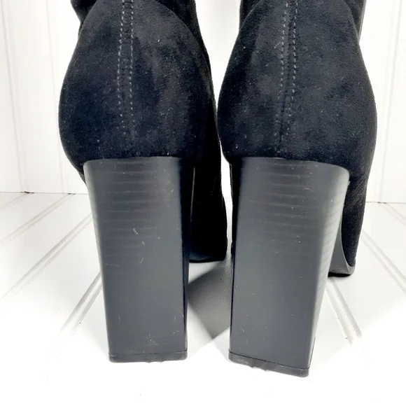Forever 21 Faux Suede Metal-Toe Booties E311 - Picture 11 of 14